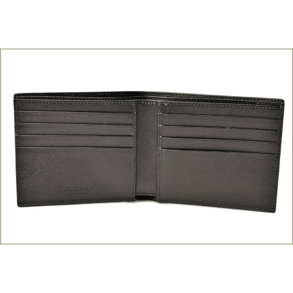 Prada Folding Wallet Patchwork Black Azzurro - image 5